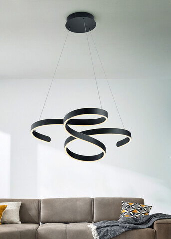 Lustra Francis, TRIO, 72x68x150 cm, 48W, 1x SMD, metal, antracit