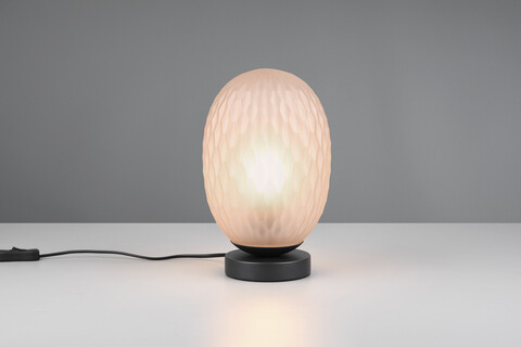 Lampa de masa Facette, TRIO, 17.5x28.5 cm, 25W, 1x E27, metal, chihlimbar