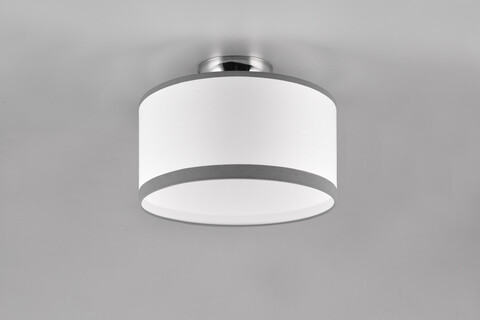 Plafoniera Davos, RL, 30x22 cm, 28W, 2x E14, metal, gri/alb