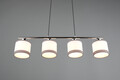 Lustra Davos, RL, 75x12x150 cm, 10W, 4x E14, metal, gri/alb