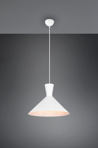 Lustra Enzo, RL, 35x150 cm, 28W, 1x E27, metal, alb mat