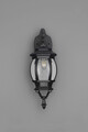 Lampa de exterior Elvo, TRIO, 24.5x15.5x49.5 cm, 60W, 1x E27, aluminiu, negru mat