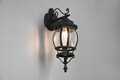 Lampa de exterior Elvo, TRIO, 24.5x15.5x49.5 cm, 60W, 1x E27, aluminiu, negru mat