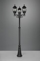 Lampadar de exterior Elvo, TRIO, 57x240 cm, 60W, 3x E27, aluminiu, negru mat
