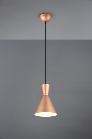 Lustra Enzo, RL, 20x150 cm, 28W, 1x E27, metal, maro