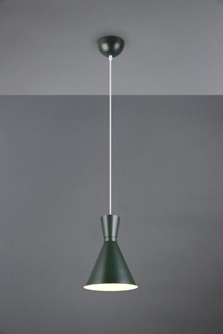 Lustra Enzo, RL, 20x150 cm, 28W, 1x E27, metal, verde fistic