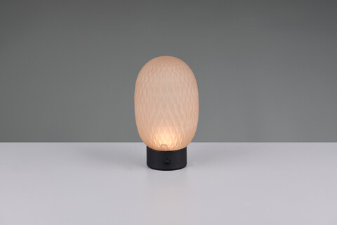 Lampa de masa Facette, TRIO, 11.8x20.5 cm, 1.5W, 1x SMD, sticla, chihlimbar