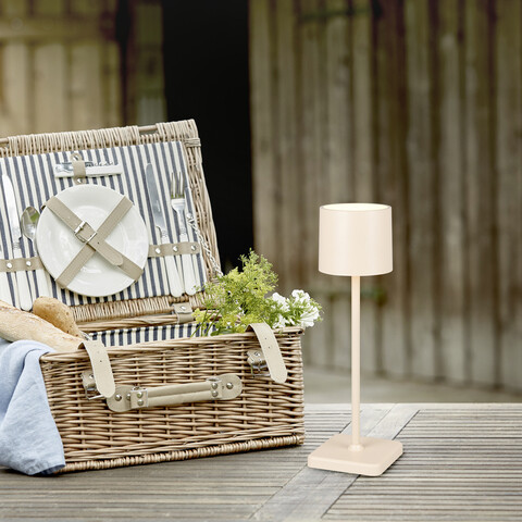 Lampa de masa Fernandez, RL, 12.5x12.5x38 cm, 1.5W, 1x SMD, plastic, bej