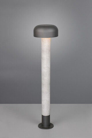 Lampadar de exterior Fraser, TRIO, 19x84.5 cm, 10W, 1x E27, aluminiu, gri