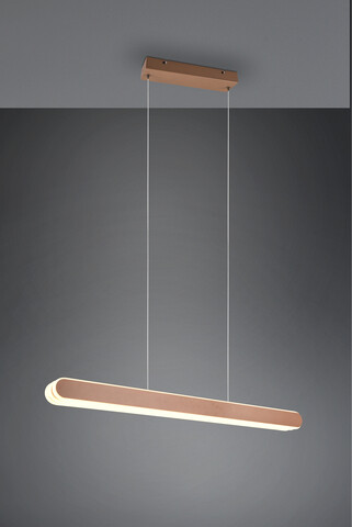 Lustra Helios, TRIO, 130x150 cm, 48W, 1x SMD, metal, maro