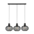 Lustra Gila, TRIO, 120x33x150 cm, 10W, 3x E27, metal, negru mat
