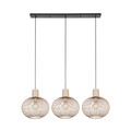 Lustra Gila, TRIO, 120x33x150 cm, 10W, 3x E27, metal, bej/negru