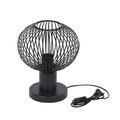 Lampa de masa Gila, TRIO, 23x28 cm, 10W, 1x E27, metal, negru mat