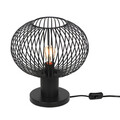 Lampa de masa Gila, TRIO, 33x37 cm, 10W, 1x E27, metal, negru mat
