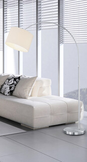 30x107x215 cm, Alb;Argintiu, Lampadar