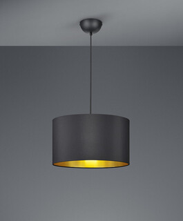 40x150 cm, Negru mat;Auriu, Lustra