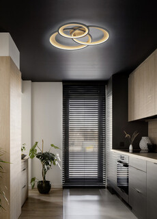 71.5x63.5x10.5 cm, Negru mat;Auriu