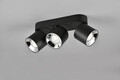 Plafoniera Guayana, TRIO, 27.3x8.7x12 cm, 10W, 3x GU10, metal, negru mat