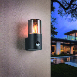 8.5x11.8x17.5 cm, Negru mat, Aplica cu senzor