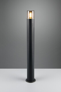 12x80 cm, Negru mat, Lampadar