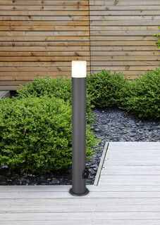 12x80 cm, Antracit, Lampadar cu priza