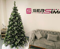 Brad artificial Christmas Deluxe by Sersimo, Diamant, 2D+3D, 220cm