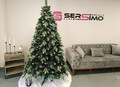 Brad artificial Christmas Deluxe by Sersimo, Diamant, 2D+3D, 220cm