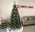 Brad artificial Christmas Deluxe by Sersimo, Diamant, 2D+3D, 220cm