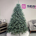 Brad artificial Christmas Deluxe by Sersimo, Alaska Select verde argintiu, integral 3D, 210 cm