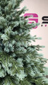 Brad artificial Christmas Deluxe by Sersimo, Alaska Select verde argintiu, integral 3D, 210 cm
