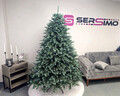 Brad artificial Christmas Deluxe by Sersimo, Alaska Select verde argintiu, integral 3D, 180 cm