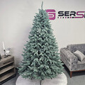 Brad artificial Christmas Deluxe by Sersimo, Laponia Select argintiu, integral 3D, 230cm