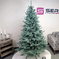 Brad artificial Christmas Deluxe by Sersimo, Viena Select argintiu, integral 3D, 230cm