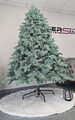 Brad artificial Christmas Deluxe by Sersimo, Kovalivska argintiu, 3D, 210cm