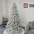 Brad artificial Christmas Deluxe by Sersimo, Global nins, mix 2D+3D, 210cm