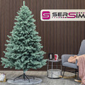 Brad artificial Christmas Deluxe by Sersimo, Kovalivka Select argintiu, integral 3D, 210 cm