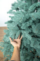 Brad artificial Christmas Deluxe by Sersimo, Kovalivka Select argintiu, integral 3D, 210 cm