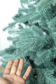 Brad artificial Christmas Deluxe by Sersimo, Kovalivka Select argintiu, integral 3D, 210 cm