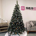 Brad artificial Christmas Deluxe by Sersimo, Lidia Nins cu conuri, 2D, 180cm