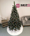 Brad artificial Christmas Deluxe by Sersimo, Lidia Nins cu conuri, 2D, 180cm