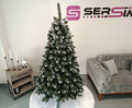 Brad artificial Christmas Deluxe by Sersimo, Crystal nins cu merisoare, 2D, 200cm
