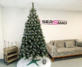 Brad artificial Christmas Deluxe by Sersimo, Crystal nins cu merisoare, 2D, 250cm