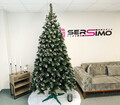 Brad artificial Christmas Deluxe by Sersimo, Crystal nins cu merisoare, 2D, 250cm