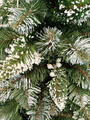 Brad artificial Christmas Deluxe by Sersimo, Crystal nins cu merisoare, 2D, 220cm