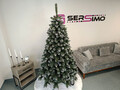 Brad artificial Christmas Deluxe by Sersimo, Crystal nins cu merisoare, 2D, 220cm