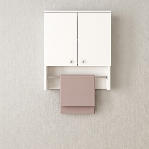 Dulap pentru baie Doga, Ametti, 60 x 16.8 x 72 cm, alb