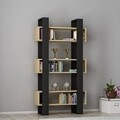 Biblioteca Carmen, Ametti, 80 x 25.6 x 160 cm, oak/negru