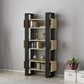 Biblioteca Carmen, Ametti, 80 x 25.6 x 160 cm, oak/negru
