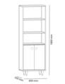 Biblioteca Silver, Ametti, 60 x 35 x 180 cm, oak/antracit