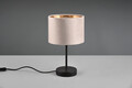 Lampa de masa Julieta, TRIO, 20x33 cm, 40W, 1x E27, metal/textil, negru/bej